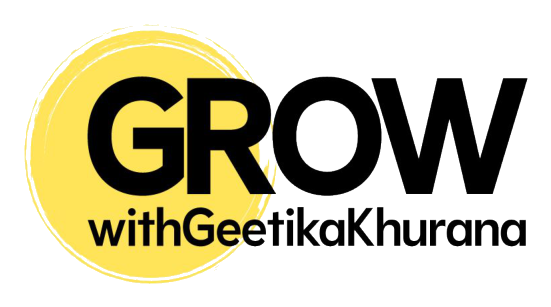 Grow with Geetika Khurana logo