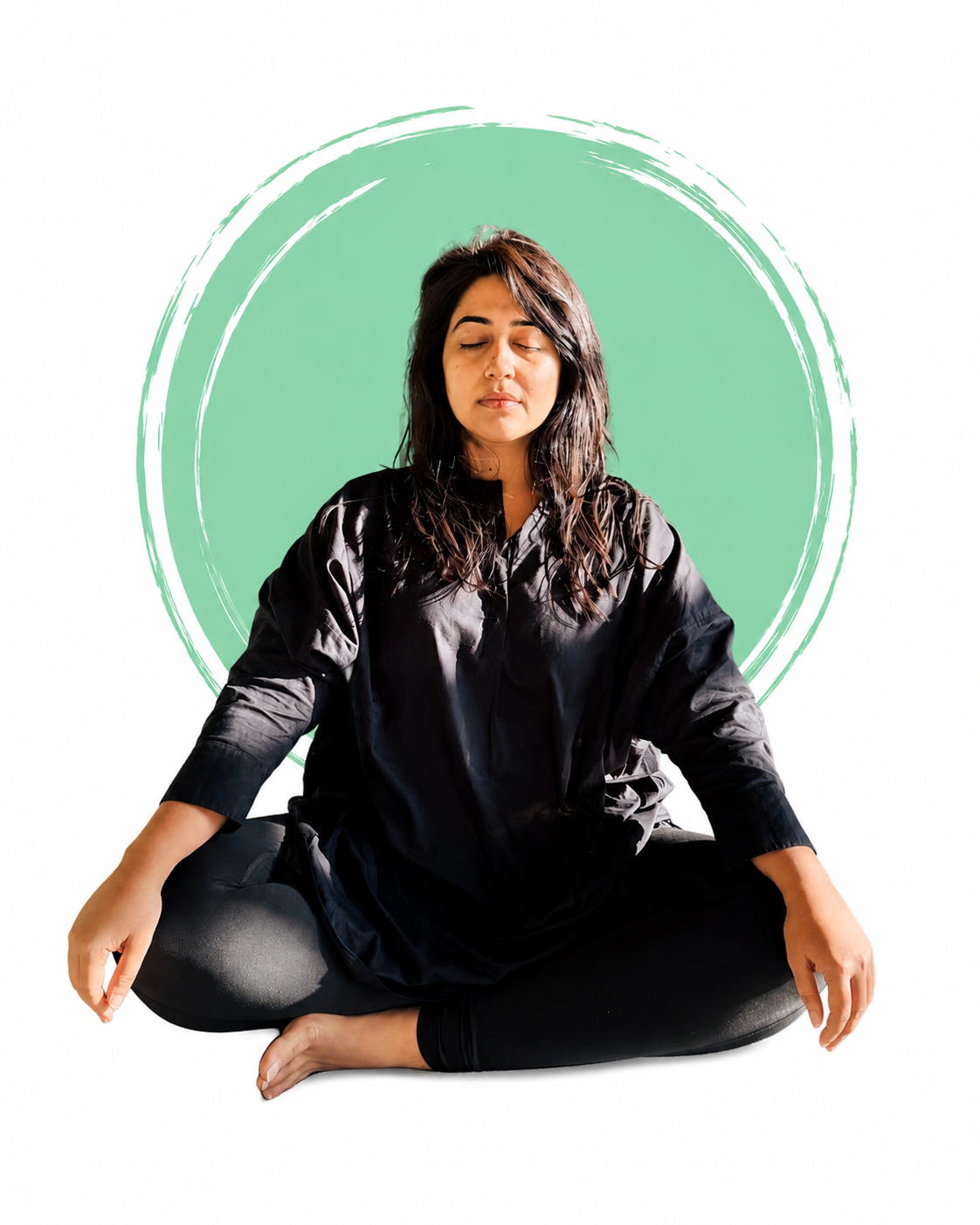 Geetika Khurana meditating