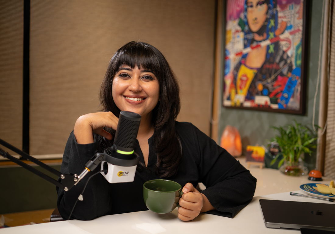 Geetika Khurana in her studio